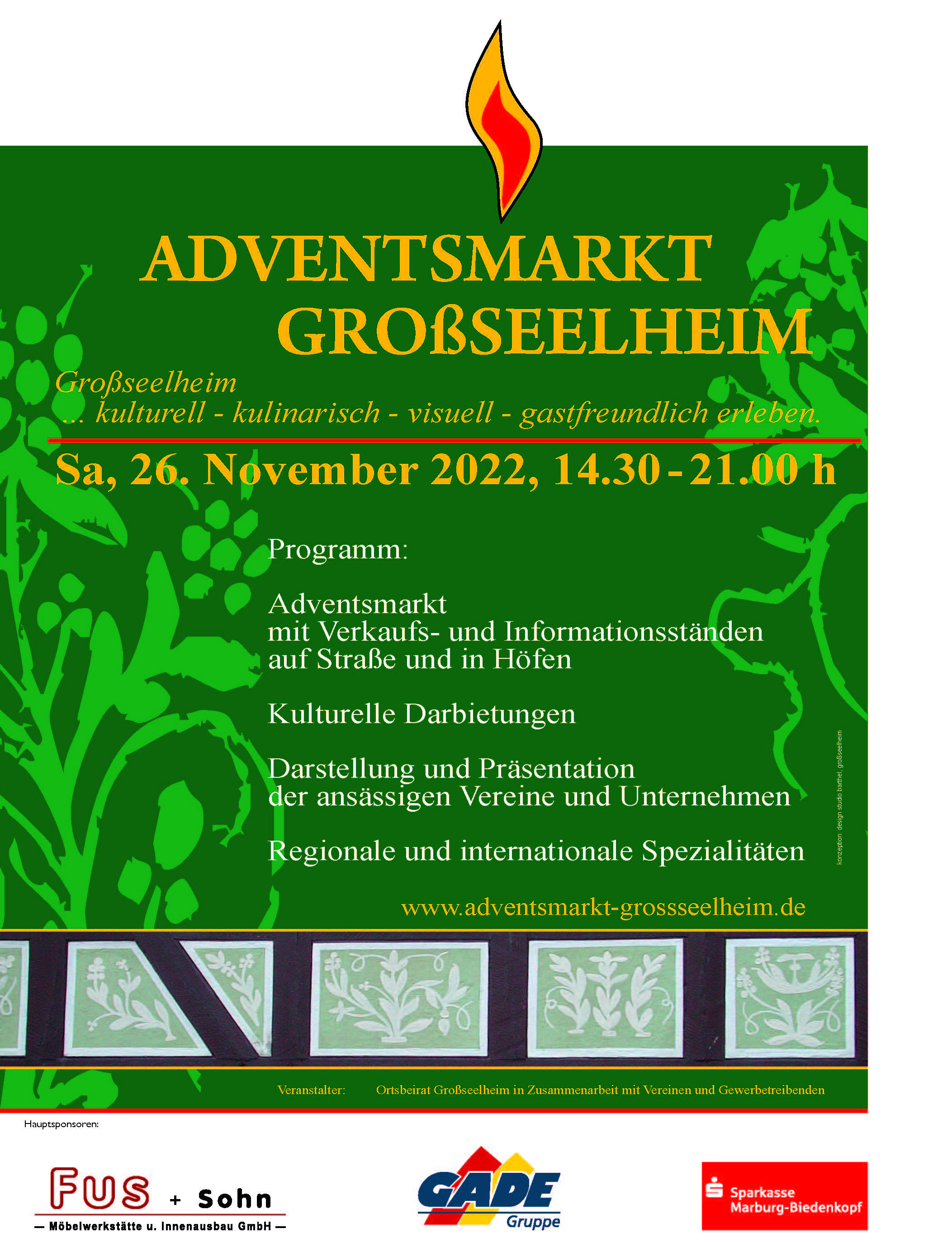 13. Adventsmarkt Großseelheim Plakat